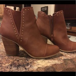 Brown booties- 8.5